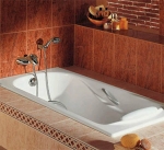 Чугунная ванна ROCA ( РОКА ). Ванна прямоугольная с ручками HAITI 170х80