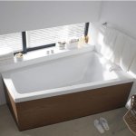 Акриловая ванна Duravit. Ассиметричная ванна Paiova 1700*1000 мм